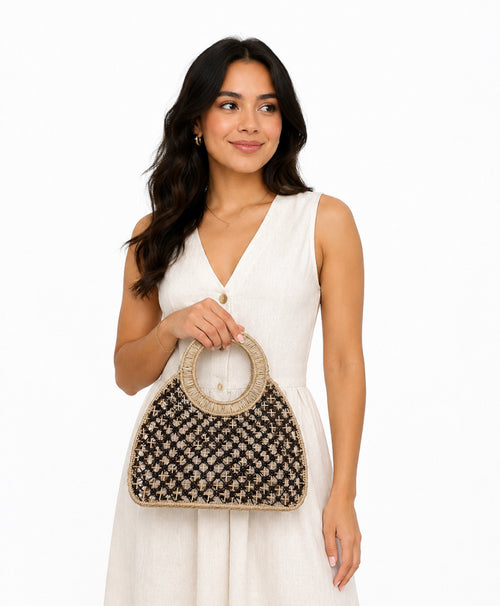 ANNA HANDWOVEN HANDBAG